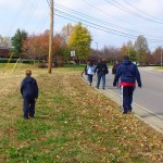 walking to the hockey rink