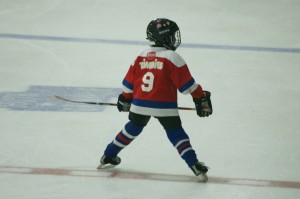 A highlight of the Skills Competition was watching local five or six year olds participate in  challenges of their own, mimicking their midget counterparts' skating, shooting and scoring. I'm sure I wasn't the only one in the stands looking down and trying to remember when my kid was that small.