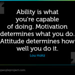 ability motivation and attitude