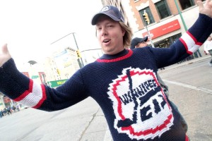 Knitted Winnipeg Jets Sweater