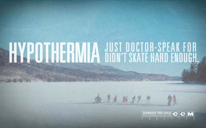 hockey hypothermia ad